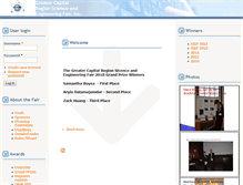Tablet Screenshot of capitalregionsciencefair.com